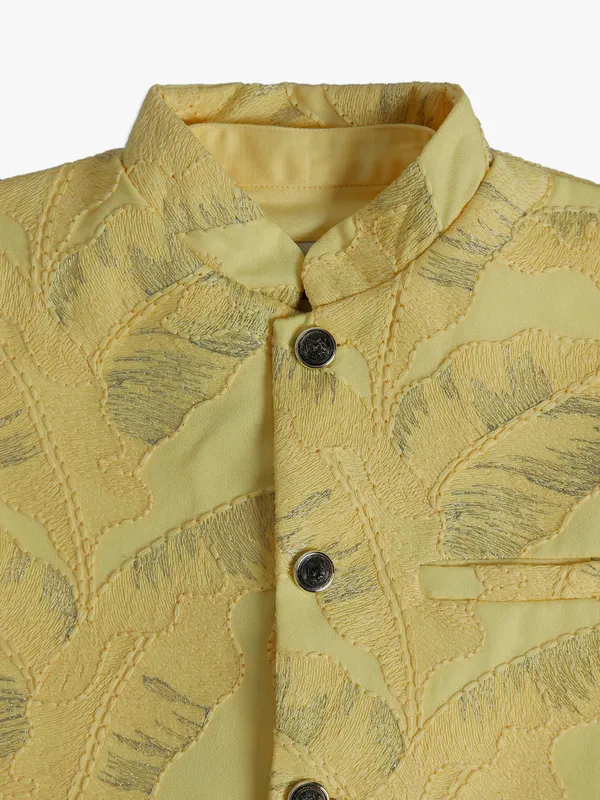 Light yellow silk waistcoat with shirt