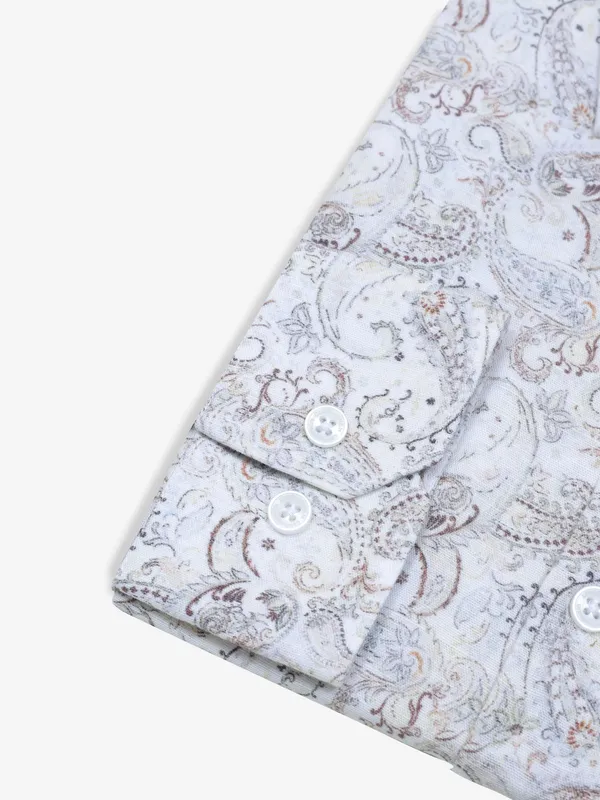 LINEN CLUB printed cotton shirt