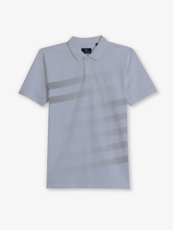 LOUIS PHILIPPE printed white cotton t-shirt