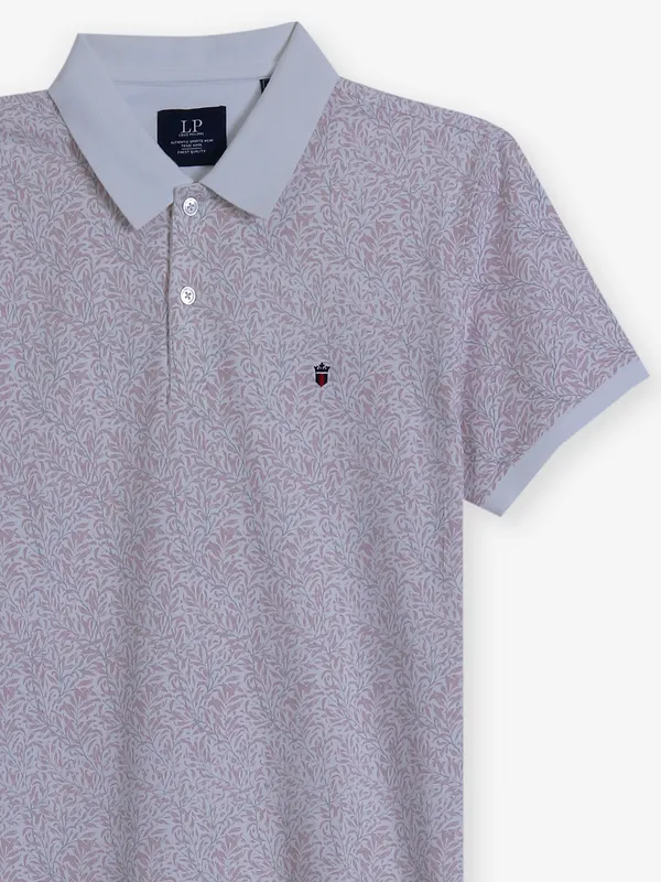 LOUIS PHILIPPE printed white t-shirt in cotton