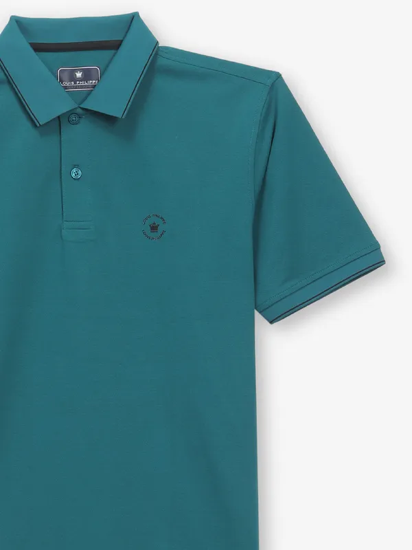 LOUIS PHILIPPE rama green cotton t-shirt