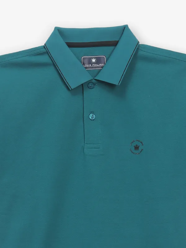 LOUIS PHILIPPE rama green cotton t-shirt