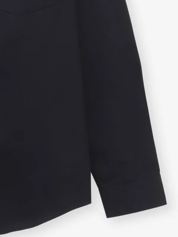 LOUIS PHILIPPE solid black slim fit casual shirt