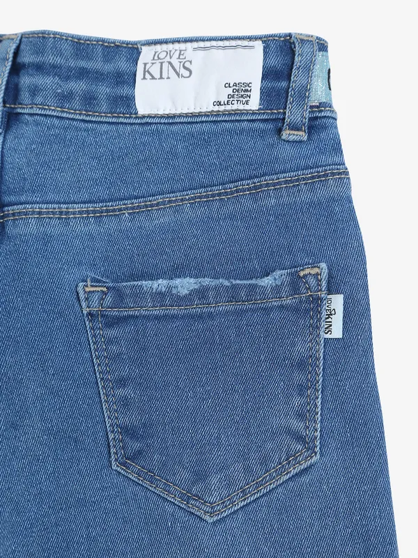 Lovekins blue denim straight jeans