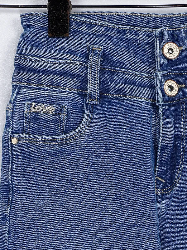 Lovekins blue hue denim capri
