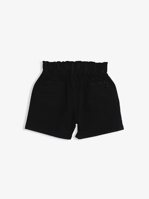 Lovekins cotton solid black shorts