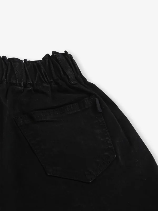 Lovekins cotton solid black shorts