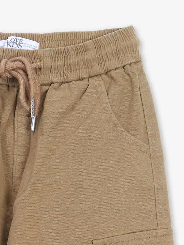 LOVEKINS khakhi cotton cargo pant