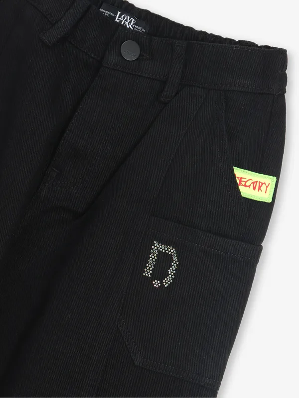 LOVEKINS solid black jeans