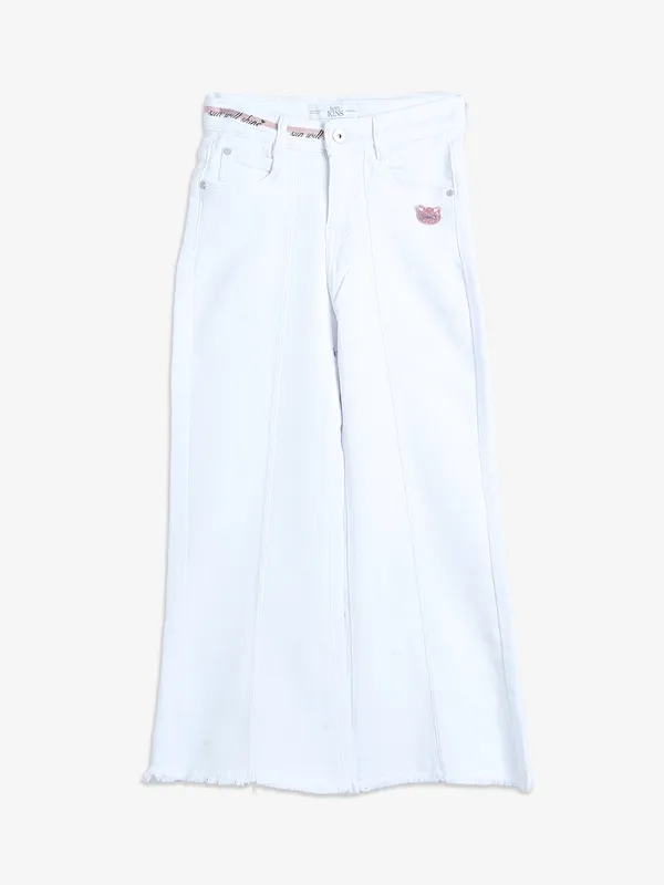 Lovekins straight white jeans