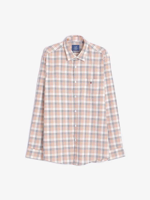 LP beige checks cotton shirt