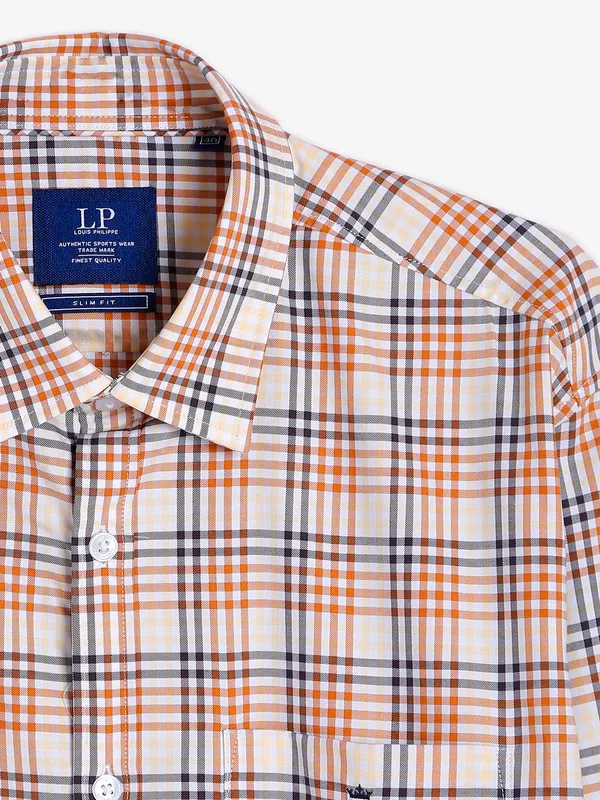 LP beige checks cotton shirt