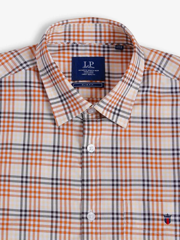 LP beige checks cotton shirt