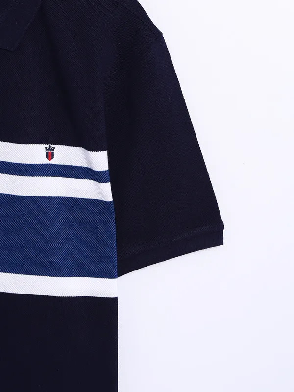 LP cotton navy polo t shirt