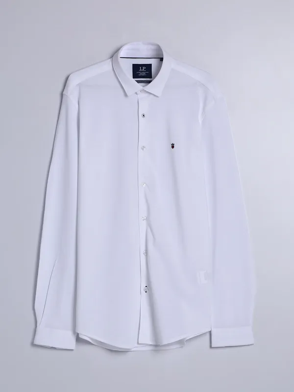 LP cotton white plain shirt