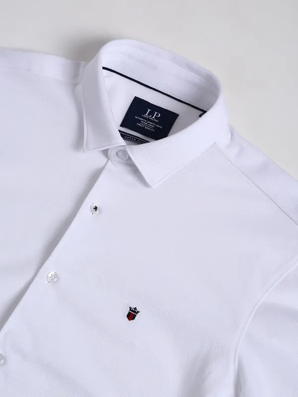 LP cotton white plain shirt