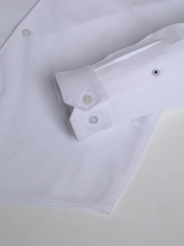 LP cotton white plain shirt