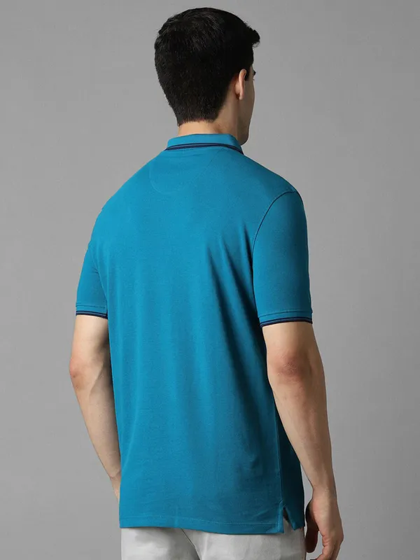 LP rama blue plain cotton casual t-shirt
