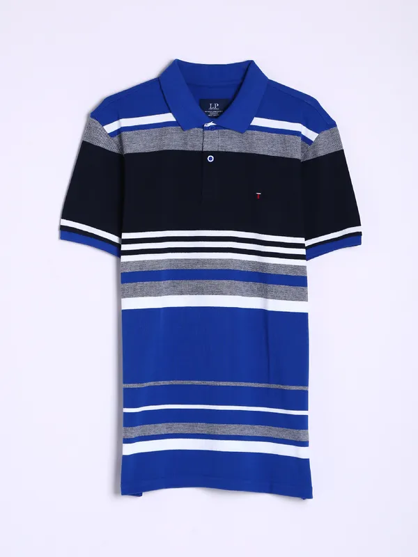 LP royal blue half sleeves t shirt