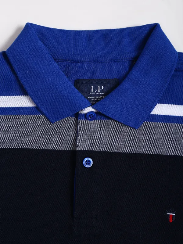 LP royal blue half sleeves t shirt