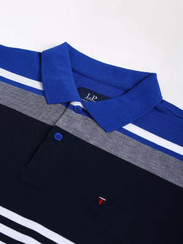 LP royal blue half sleeves t shirt