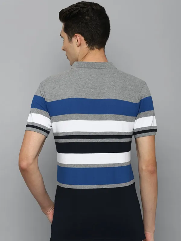 LP Sport color block grey cotton t shirt