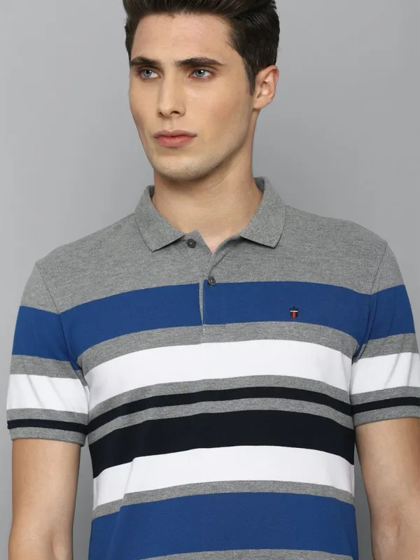 LP Sport color block grey cotton t shirt