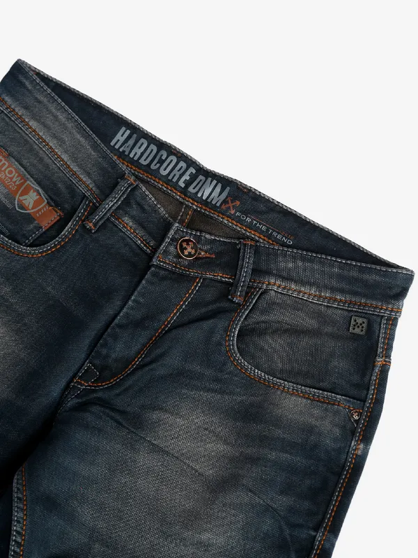 Mad-O-Wat dark navy washed regular fit jeans