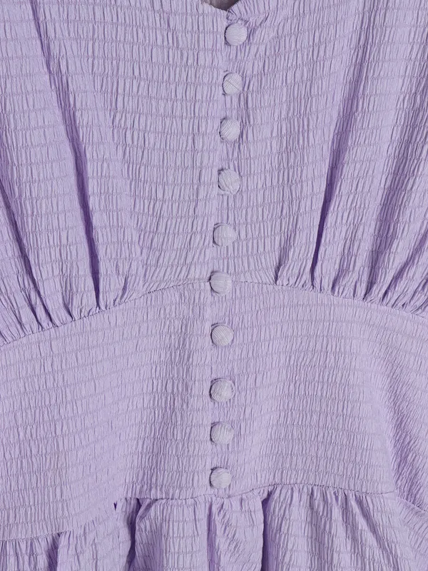 Madame lavender cotton midi dress