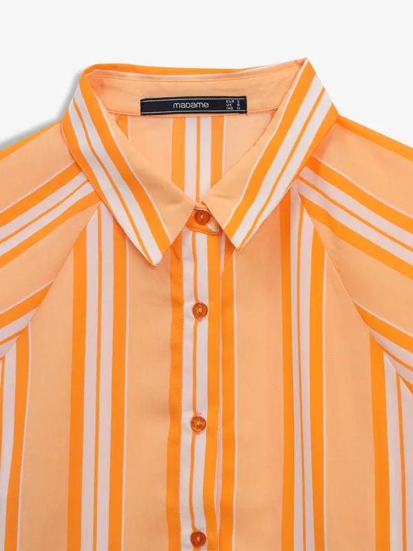 MADAME orange stripe shirt