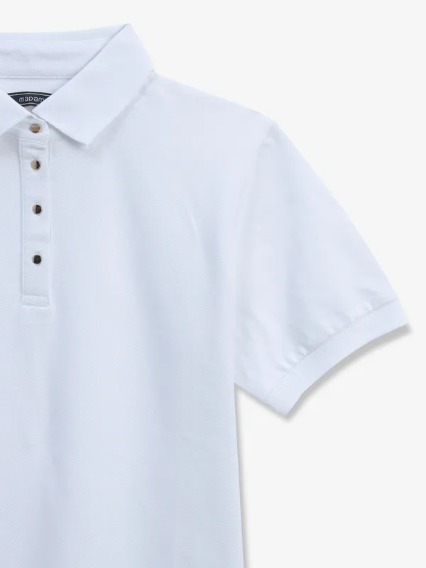 MADAME plain white casual t-shirt