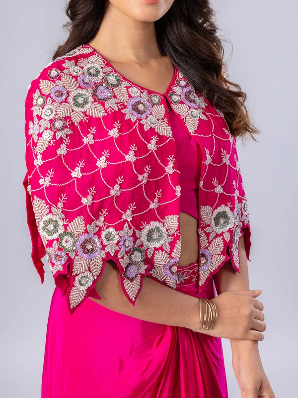 Magenta designer salwar suit for women