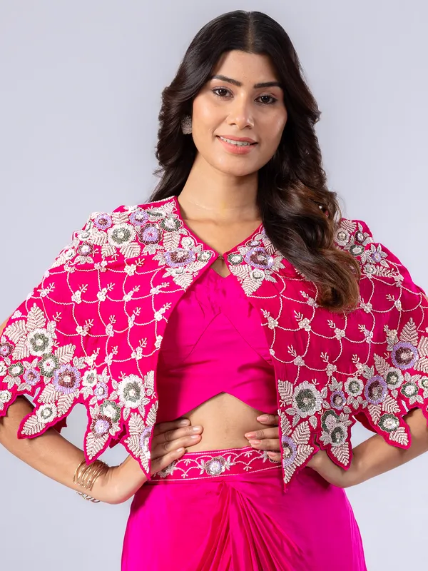 Magenta designer salwar suit for women