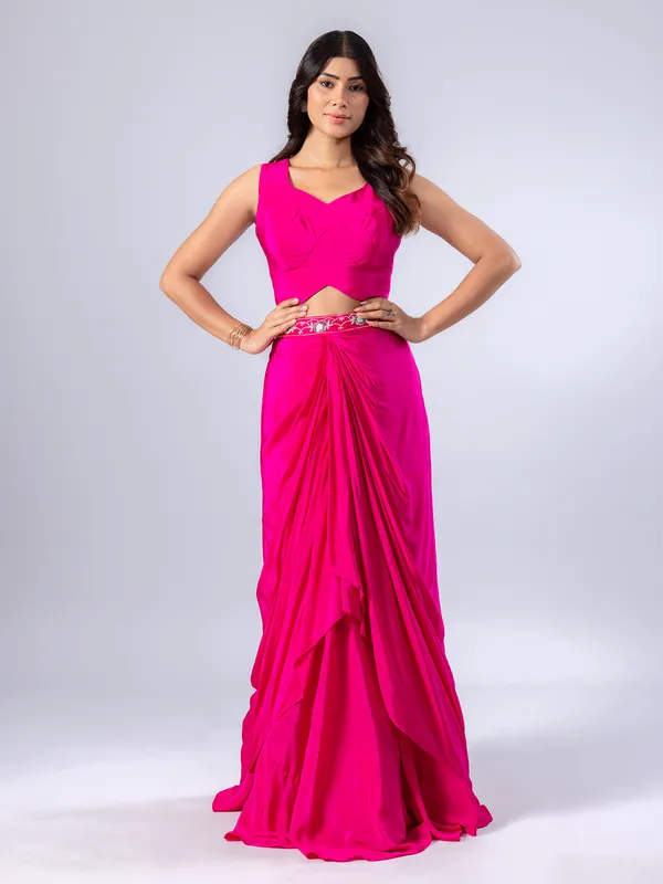 Magenta designer salwar suit for women