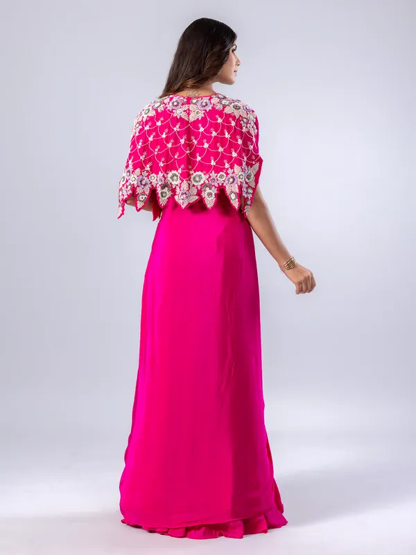 Magenta designer salwar suit for women