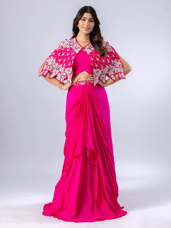 Magenta designer salwar suit for women
