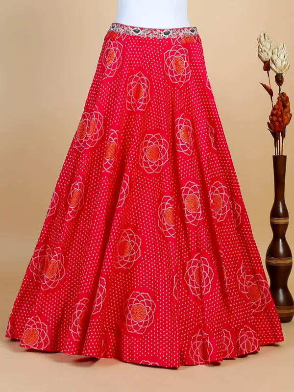 Magenta jacket style lehenga with crop top