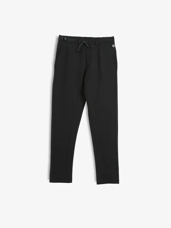 MAML black lycra solid track pant