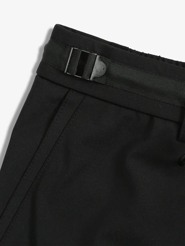 MAML black lycra solid track pant