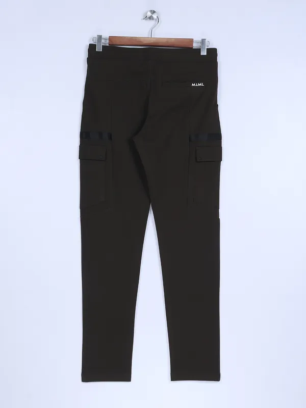 MAML cotton military green track pant