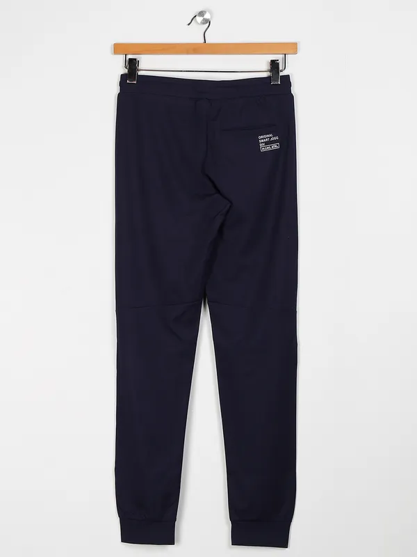 Maml navy solid men track pant
