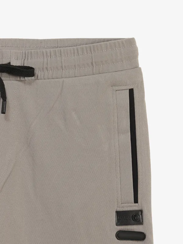 MAML solid grey cotton trackpant