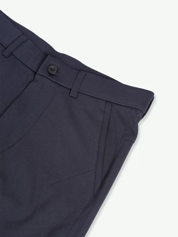 Maml solid navy lycra track pant