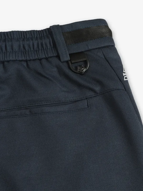 MAML teal blue solid cotton track pant