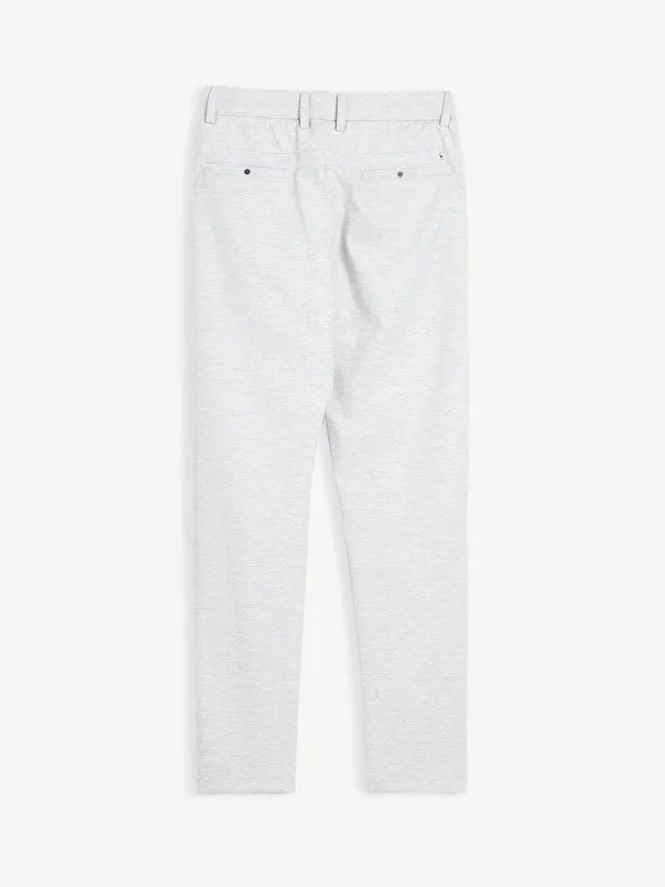 Maml white cotton track pant