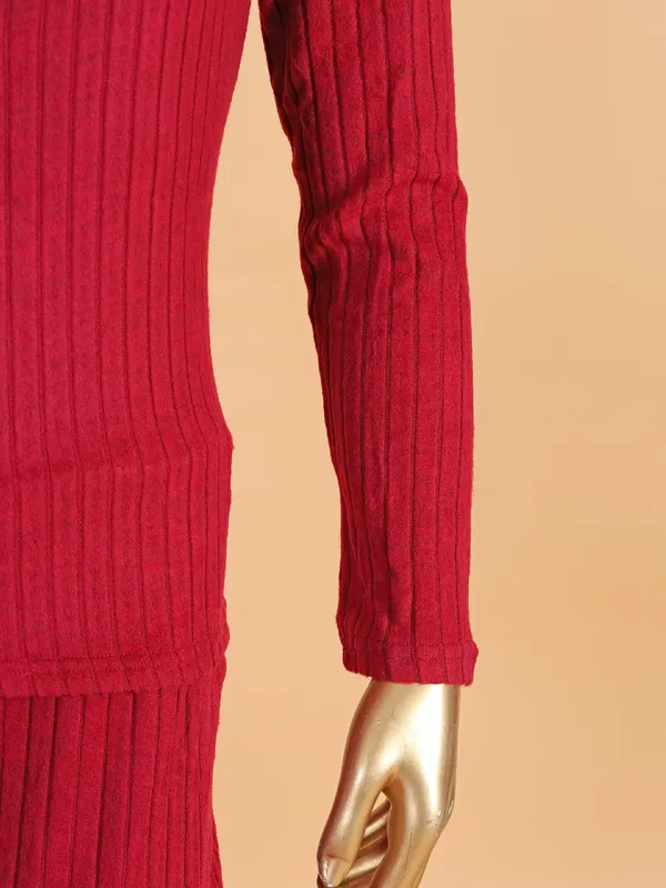 Maroon co ord set for women