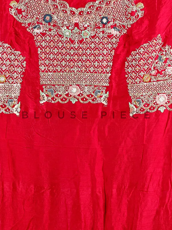 Maroon lehenga choli in raw silk