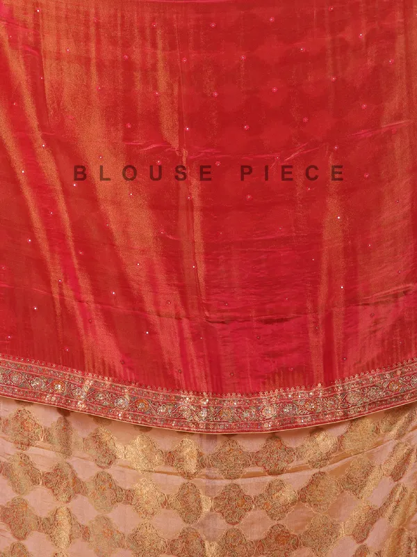 Maroon shimmer dola silk saree with zari weaving