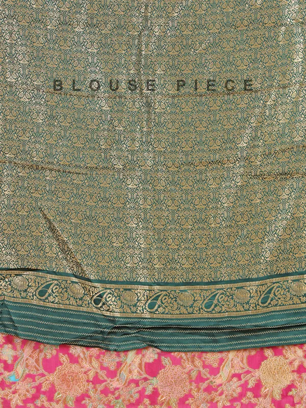 Maroon silk saree with colorful motifs