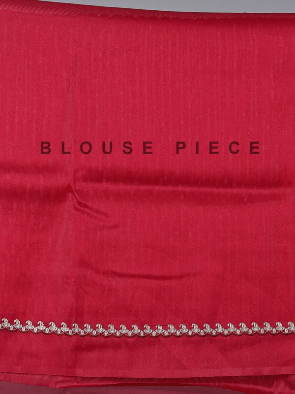 Maroon tissue silk saree with embroidered peacock motifs